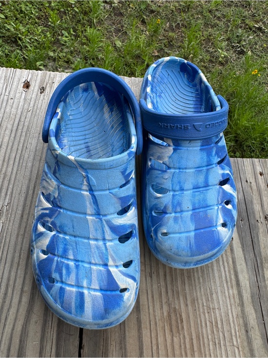 Rugged Shark Other - Kids Blue Tie-Dye Slip-On Clog rugged shark